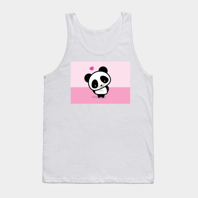 kawaii love panda Tank Top by AidenSmith